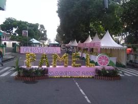 Tulisan Festival dari Bahan Buah Jeruk